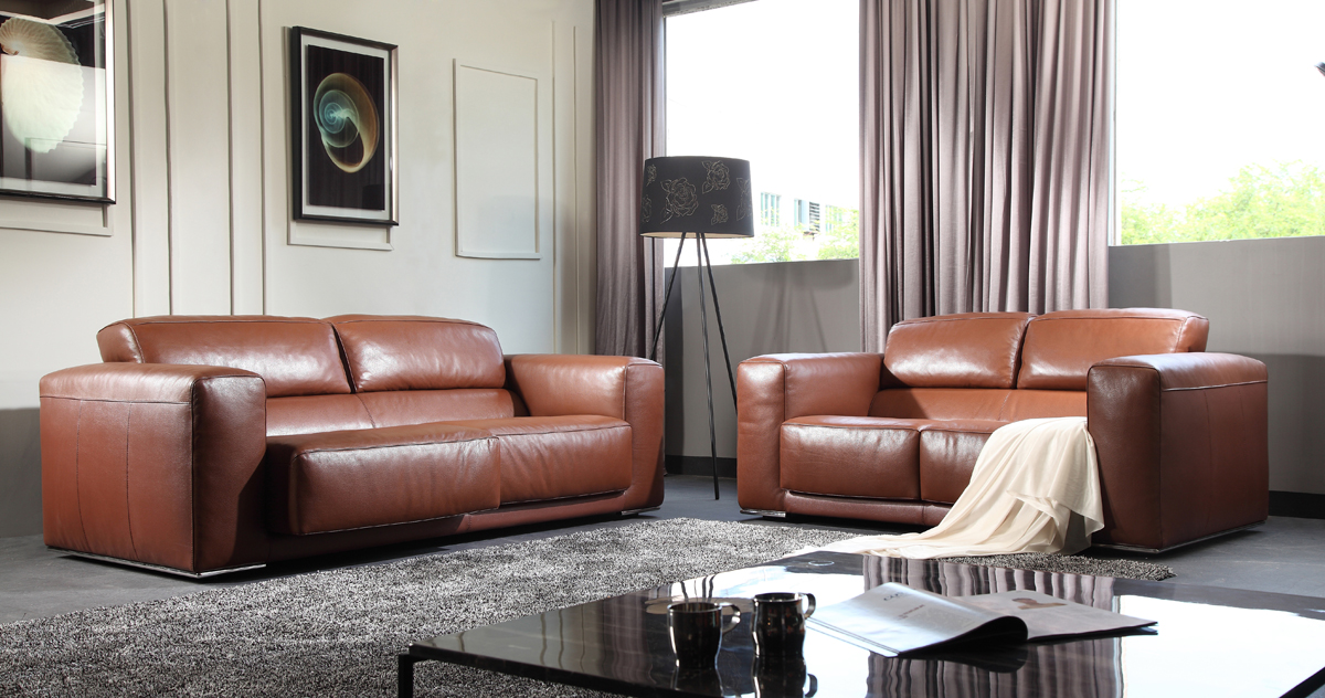  LEATHER SOFA  RL1011-2-4